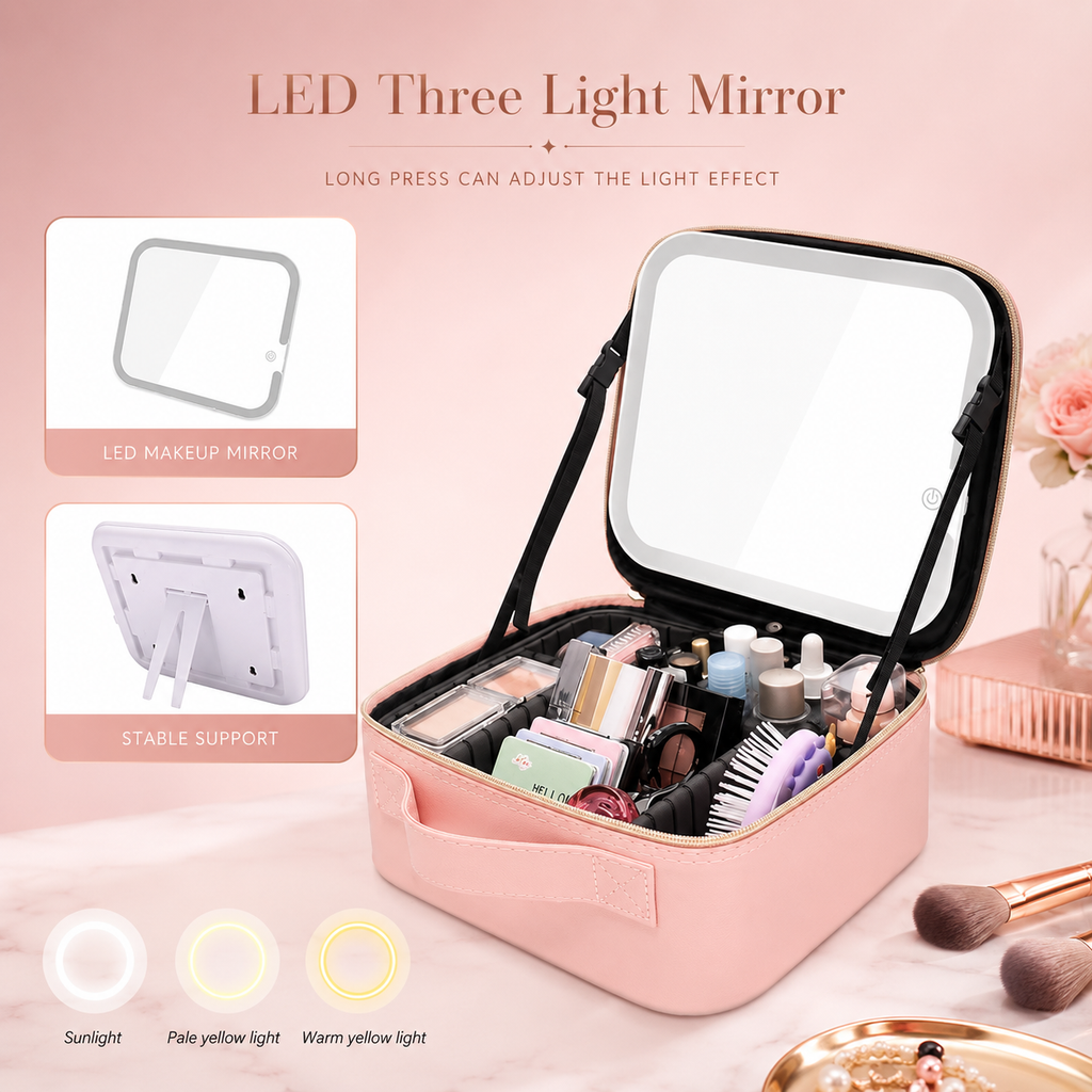 TasHub Glow LED Makeup Organizer Bag