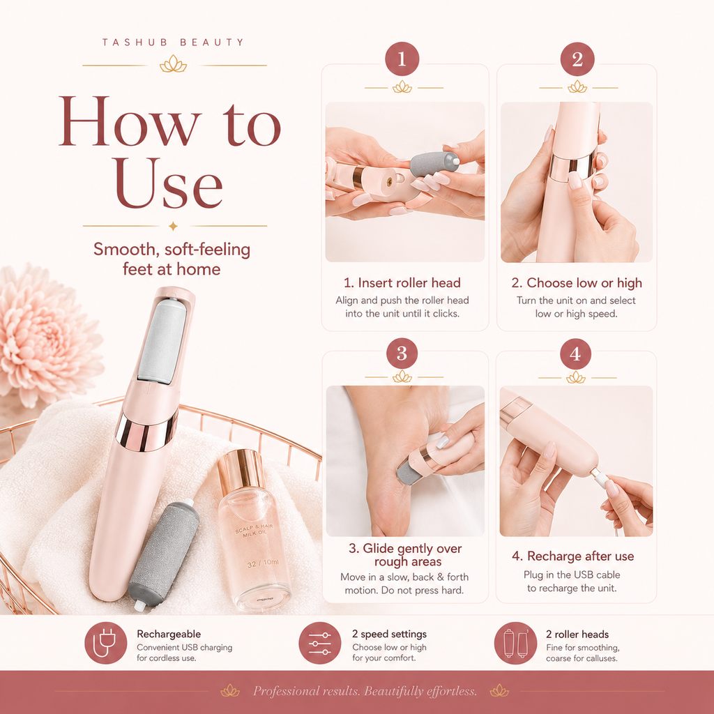 Electric Pedicure Foot File Callus Remover