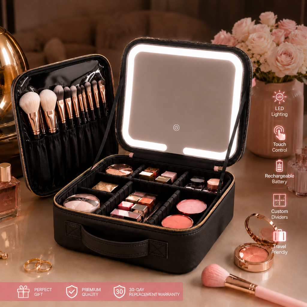 TasHub Glow LED Makeup Organizer Bag