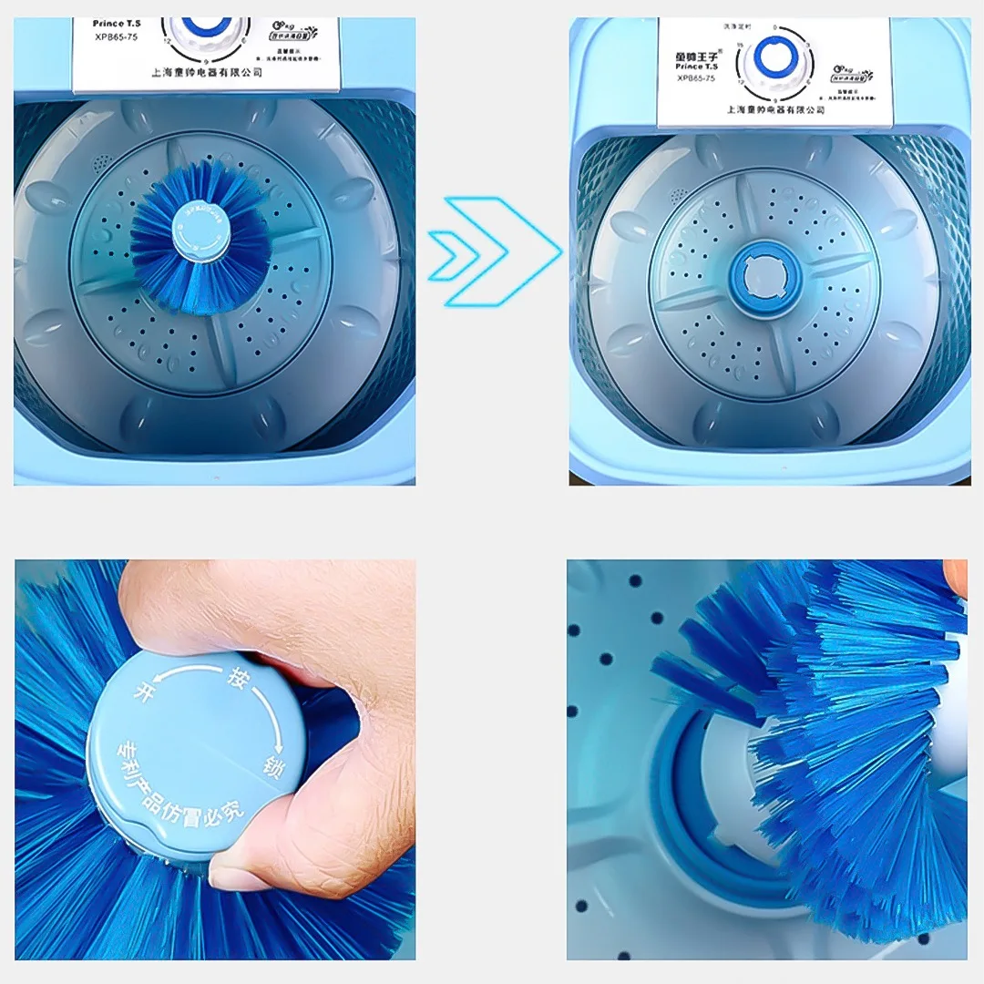 Portable Washing Machine Cleaning   غسالة محمولة صغيرة لغسيل الملابس والأحذية